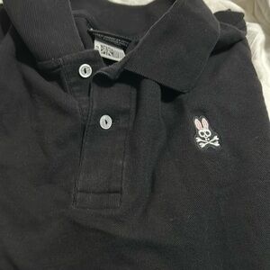 Psycho bunny men’s black polo